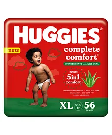 Huggies Complete Comfort Wonder Pants with Aloe Vera Extra Large Size Baby Diaper Pants - 56 Pieces