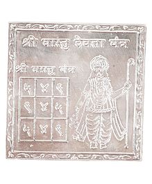 Dhruvs Collection 925 Pure Silver Shree Vastu Devta Yantra Hindu Vedic Symbol for Donation - Silver