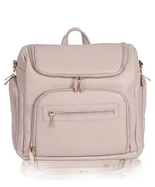 BABYHOP Stylish Leather Diaper Bag for Mothers Model Dandy - Pink