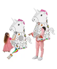 Eazy Kids Doodle Art & Craft Coloring Wearable Unicorn - White