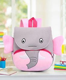 Babyhug Elephant Shaped Soft Toy Bag 11 Inches (Colour & Print May Vary)