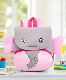 Babyhug Elephant Shaped Soft Toy Bag - 11 Inches
