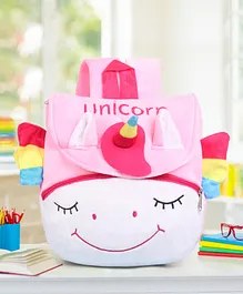 Babyhug Unicorn Shaped Soft Toy Bag - 11 Inches