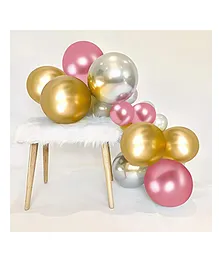 CAMARILLA Metallic Balloons Party Decoration Pack of 40 - Multicolour