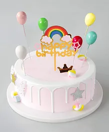Johra Cake Toppers Multicolor - 6 Pieces