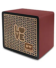 Deciwood Clef Wireless Wooden Portable Bluetooth Speaker- Red