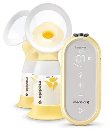 Medela Freestyle Flex Breast Pump With Adaptor - Yellow & White