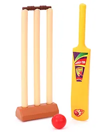 Petals Cricket Set With Ball - Beige & Yellow