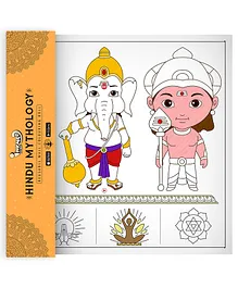 Hindu Mythology Colouring Roll - White