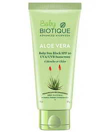 Baby Biotique Aloe Vera Baby Sun Block Sunscreen - 50 g