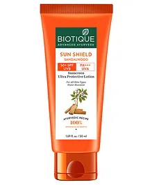 Biotique Sun Shield Sandalwood 50+ Spf Sunscreen Lotion - 50 ml 
