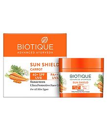 Biotique Sun Shield Carrot 40+ Spf Sunscreen Cream- 50g