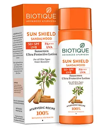 Biotique Sun Shield 50+ Spf Sandalwood Sunscreen Lotion- 120ml