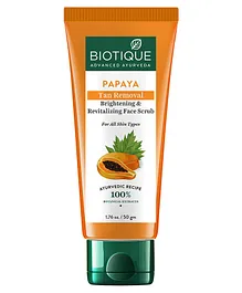 Biotique Papaya Tan Removal Brightening & Revitalizing Face Scrub - 50 gm 