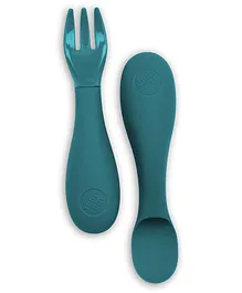 TUM TUM Baby Spoon & Fork Set - Blue