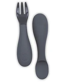 TUM TUM Baby Spoon & Fork set - Grey