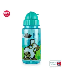 Tum Tum Flip Kids Water Bottle Dog Print Blue - 400 ml