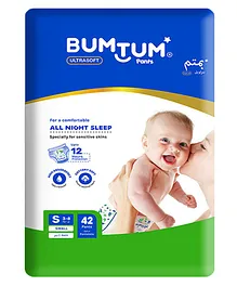 Bumtum Baby Pull Up Ultra Soft Diaper Pants Small - 42 Pieces