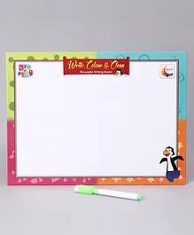 Mindz Re-useable Writing Board - White
