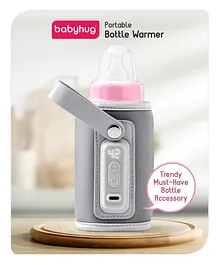 Babyhug Portable Bottle Warmer - Grey