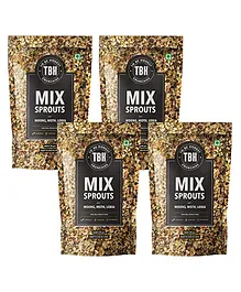  To Be Honest Mix Sprouts with Moth Lobia Pack of 4 - 95 gm Each