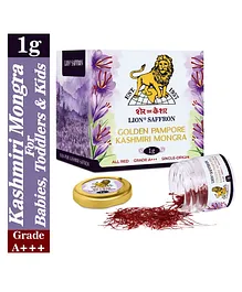 Lion Saffron Pampore Kashmiri Saffron Kesar Mongra - 1 g