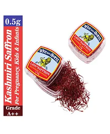 LION SAFFRON Grade A++ Mongra Pure Kashmiri Kesar Saffron Pack Of 2 - 0.25 g Each