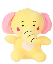 Deals India Hanging Elephant Soft Toy Yellow - Height 22 cm