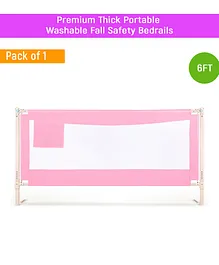 Safe-O-Kid Plain Washable Bed Rail Guard - Pink