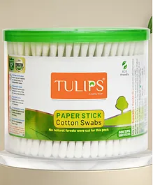 Tulips Biodegradable Cotton Buds Swabs - 300 Pieces