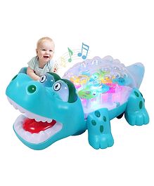 Toyshine Geared Crocodile Concept Musical Toy with 3D Lights - Multicolour