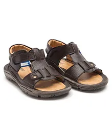 Beanz Solid Casual Oliver Sandals - Brown