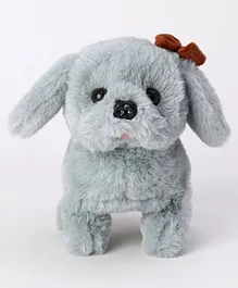 Aarohi Musical Dog Soft Toy Blue- Height 15 cm