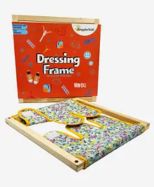 GrapplerTodd Early Learning Montessori Velcro Toddler Dressing Frames Toy Easy & Fun Way of Learning - Multicolour