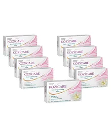 Kozicare Kojic Acid Soap & Glutathione Soap | Bathing Soaps | Bath Soap for Men & Women | Soaps for Bath | TFM Grade 1 Soap | Moisturize Skin | Fades Dark Spots | Gentle Exfoliation - Pack of 9