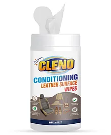 Cleno Conditioning Leather Surface Wet Wipes - 50 Wipes