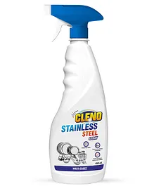 Cleno Stainless Steel Cleaner Spray Cleans Stainless Steel Surfaces Stainless Steel Bottle Kitchen Stainless Steel Appliances Countertops- 450 ml