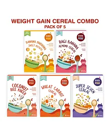 EverMaa Weight Gain Combo Pack of 5 - 200 gm Each