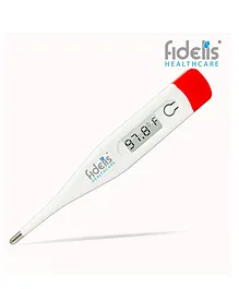 Fidelis Healthcare Thermometer Fixed Red Cap White Body- Red