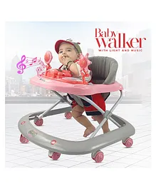 Dash Baby Walker With Adjustable Height - Pink