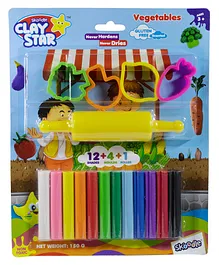 Skoodle Clay Star Scented Dough Set with Accessories and Tools - 150 gm