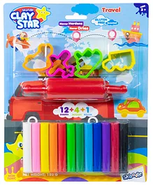 Skoodle Clay Star Scented Dough Set with Accessories and Tools - 150 gm  ((color is may vary))
