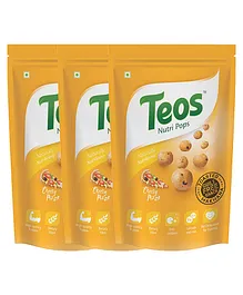 Teos Nutri Pops Roasted Makhana Cheesy Pizza Pack of 3 - 225 gm