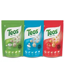 Teos Nutri Pops Roasted Makhana Cream & Onion Salt & Pepper & Tomato Twist Pack of 3 - 225 gm