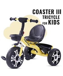 Baybee Coaster III Ride on Tricycle with Storage Baskets  - Yellow