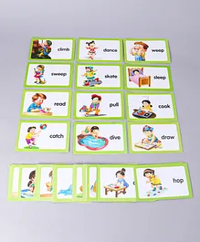 Creative Action Words Flash Cards - 40 Cards