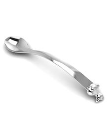 Krysaliis Sterling Silver Curved Handle Spoon With Duck - Silver