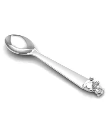 Krysaliis Sterling Silver Spoon With Teddy - Silver