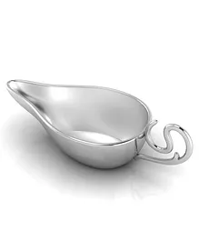 Krysaliis Sterling Silver Baby Feeder & Medicine Porringer With Curve Handle - Silver