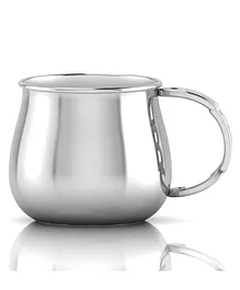 Krysaliis Sterling Silver Baby Cup With Curved ABC Handle - Silver